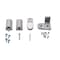 Global Door Controls Pitco Style 3/4 in. Right Hand Offset Door Pivot Hinge Set for Adams Rite Type Storefront Door in Aluminum TH1114KM-RH-AL - alternate 4